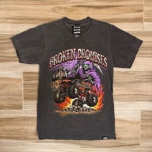 Broken Promises You Created A Monster Tee Gray Small Monster Truck Reaper
